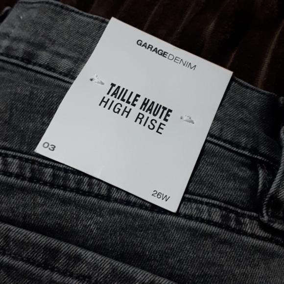 GARAGE S(3) Black Acid High Rise Jeggings (Short) - Picture 2 of 8